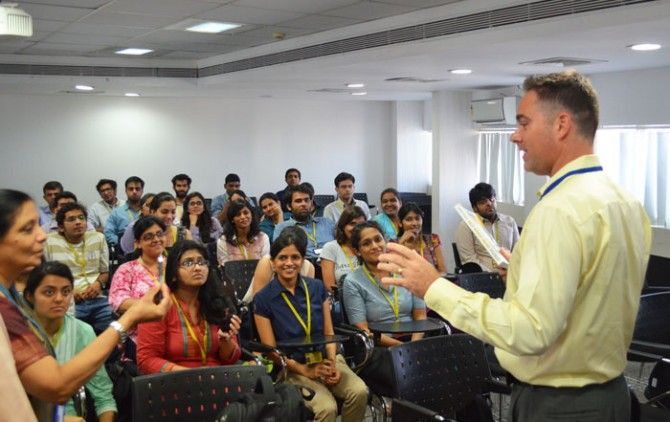 Students learning